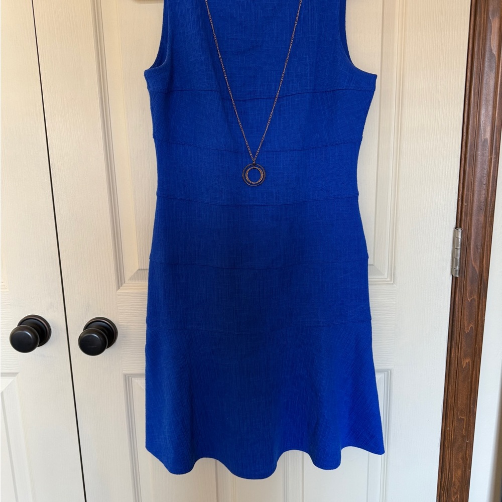 Studio Royal Blue Sleeveless Mini Dress